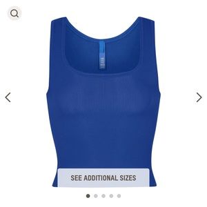 Skims Soft Lounge Tank in Cobalt